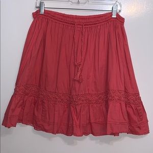 LOFT Knee Length Flouncy Skirt
